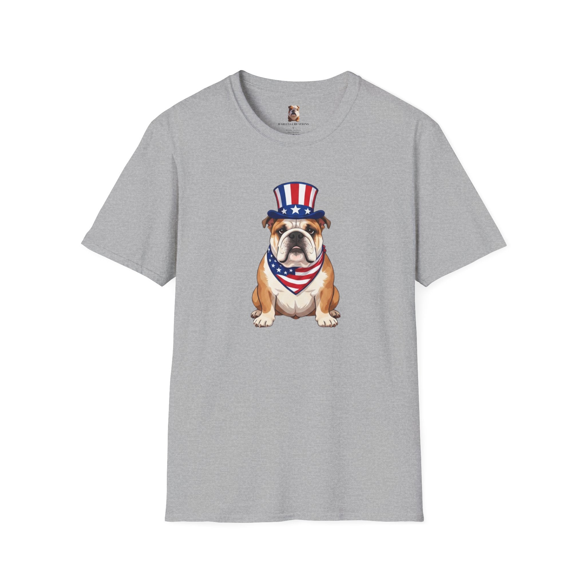 Patriotic Bulldog T-Shirt