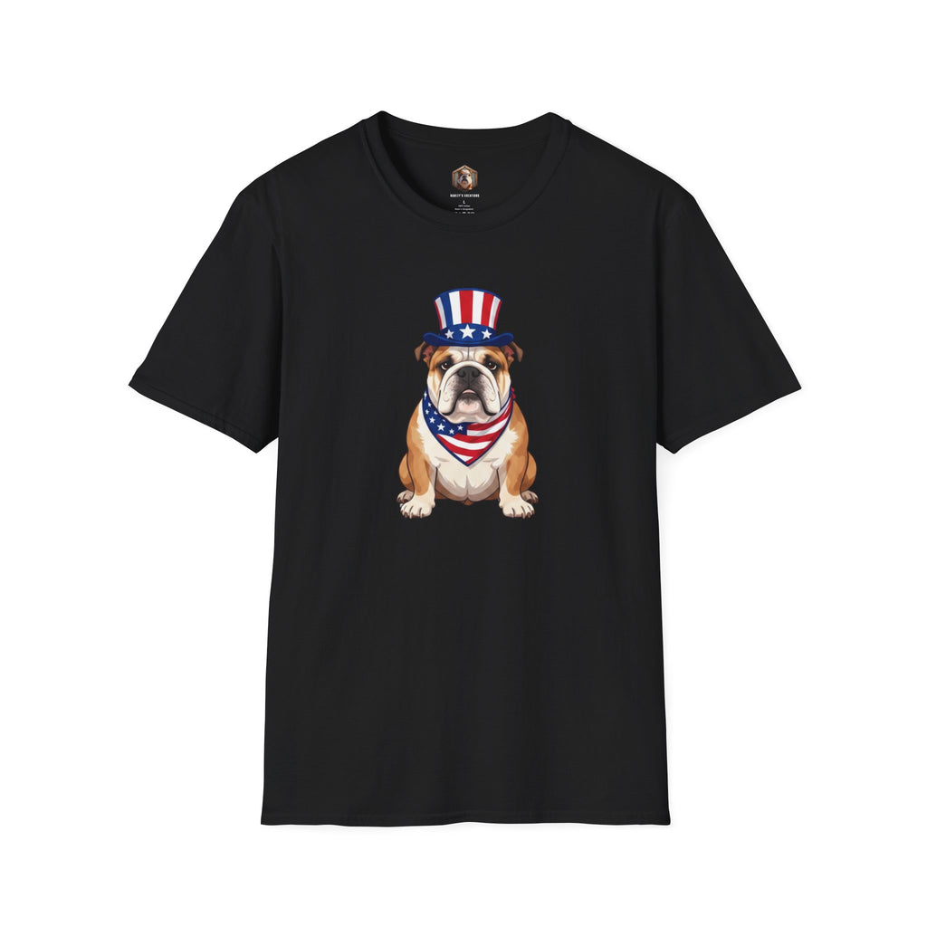 Patriotic Bulldog T-Shirt