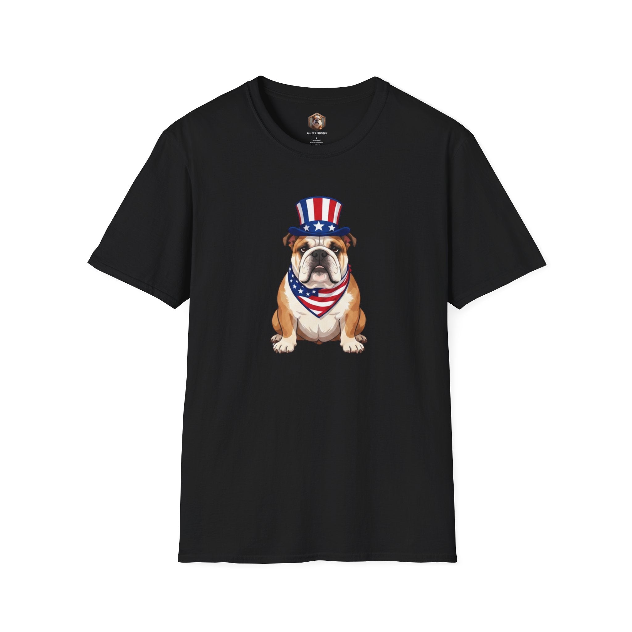 Patriotic Bulldog T-Shirt