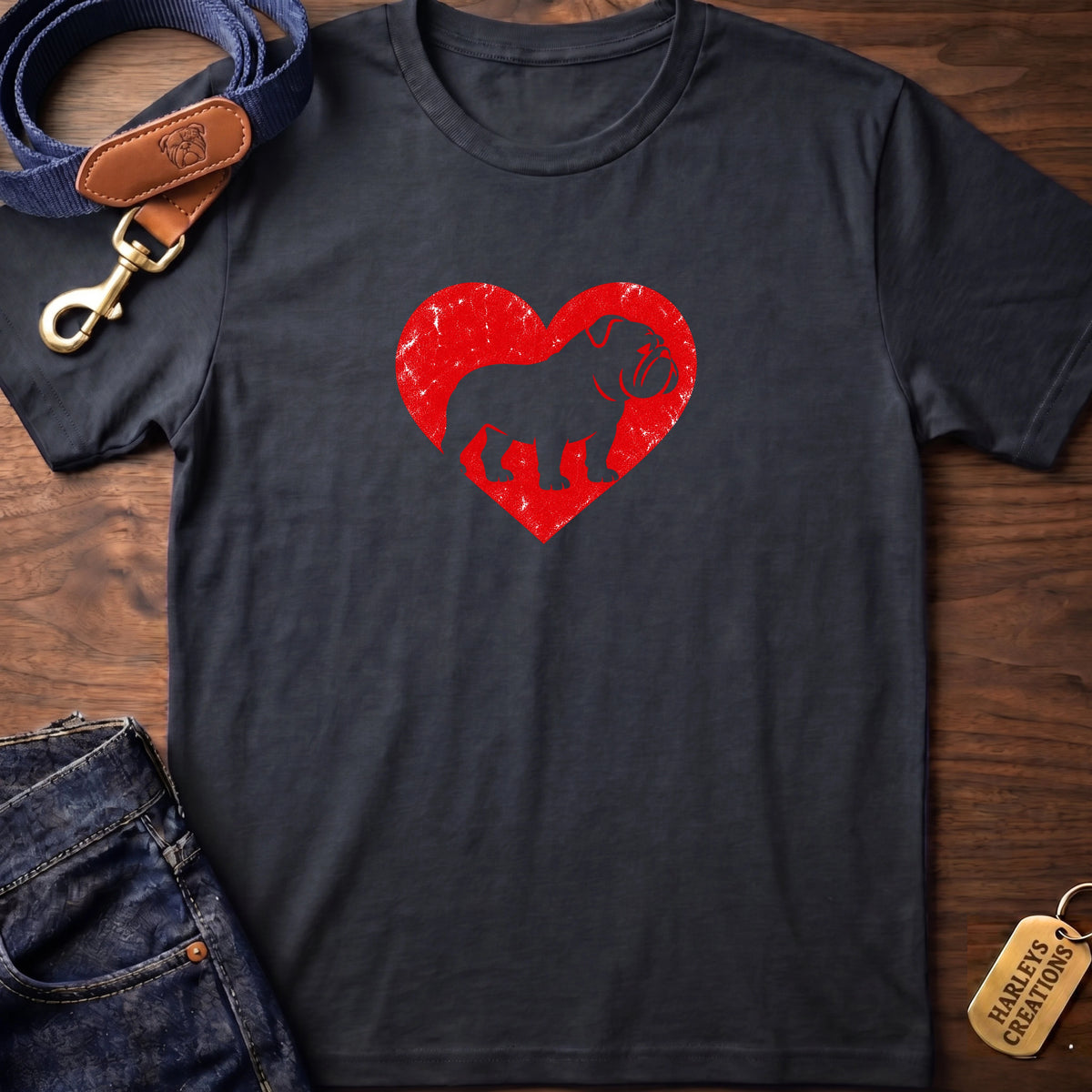 Bulldog Heart T-Shirt