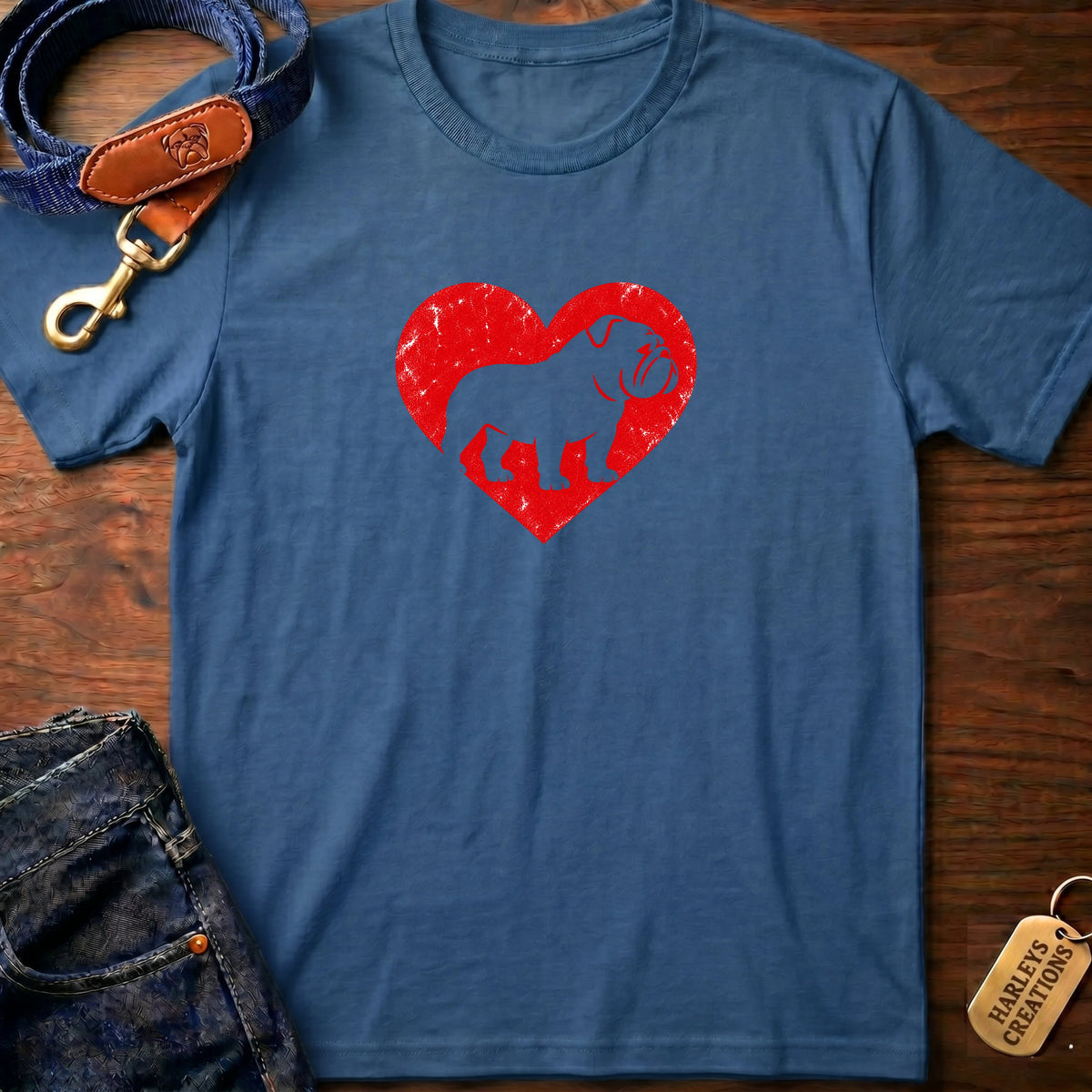 Bulldog Heart T-Shirt
