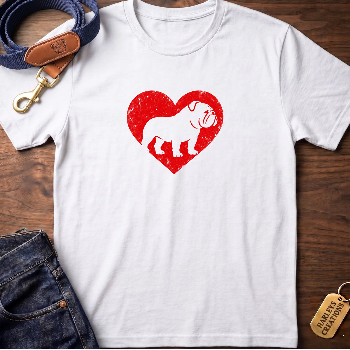 Bulldog Heart T-Shirt