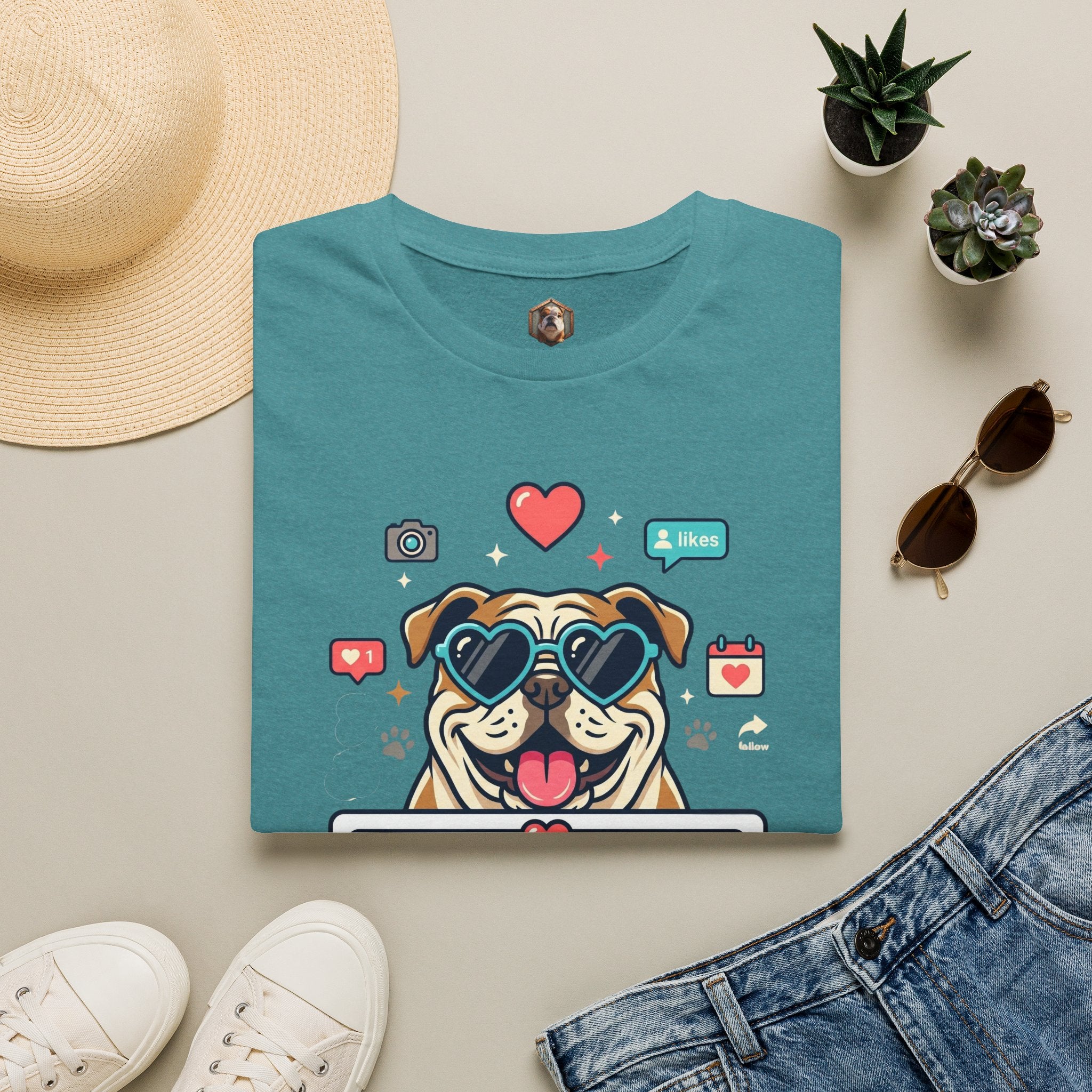 Slide to Accept Bulldog Kisses T-shirt