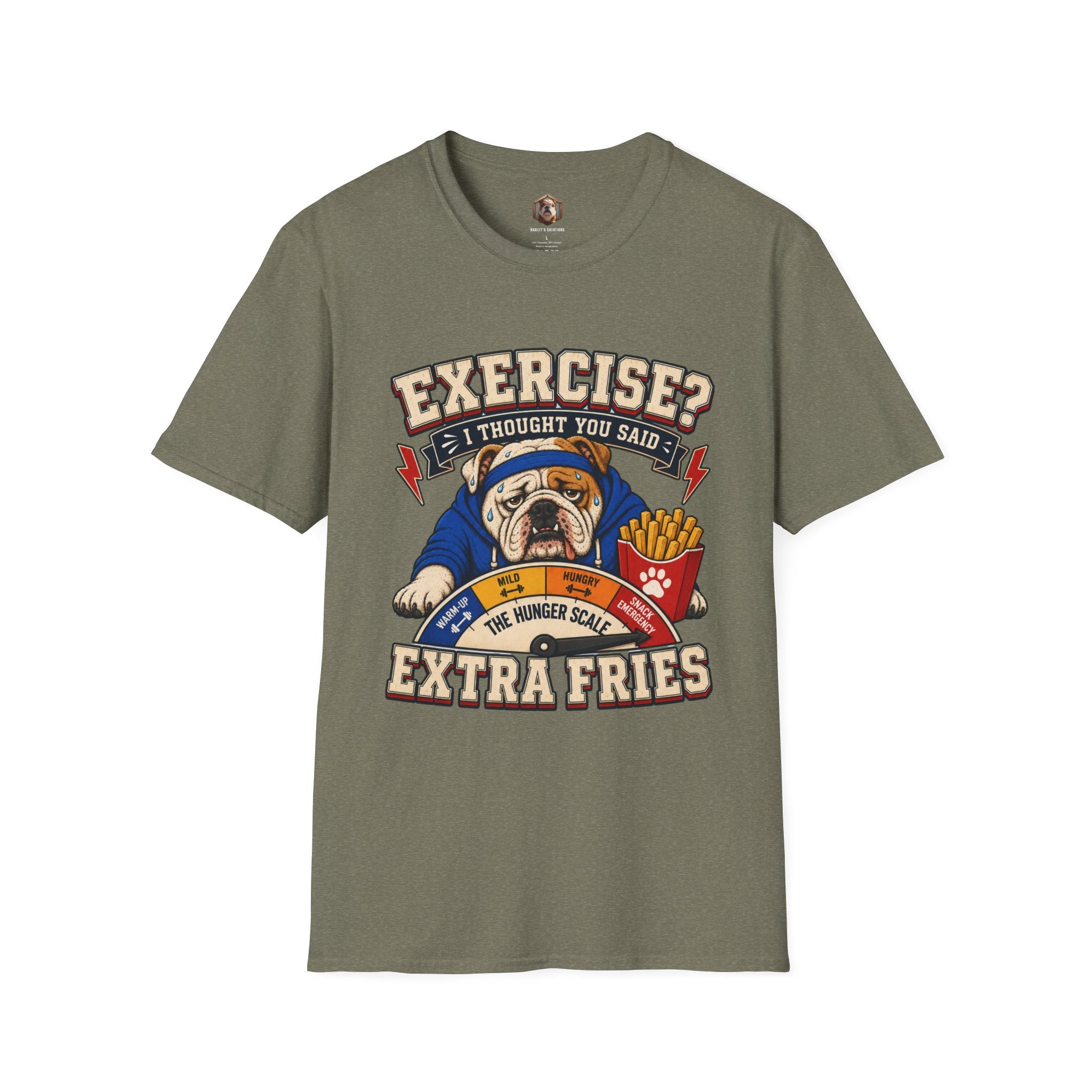 Exercise? I thought you said extra fries