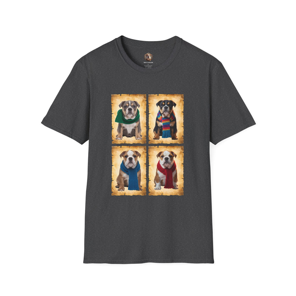 Four Bulldog Puppies T-Shirt
