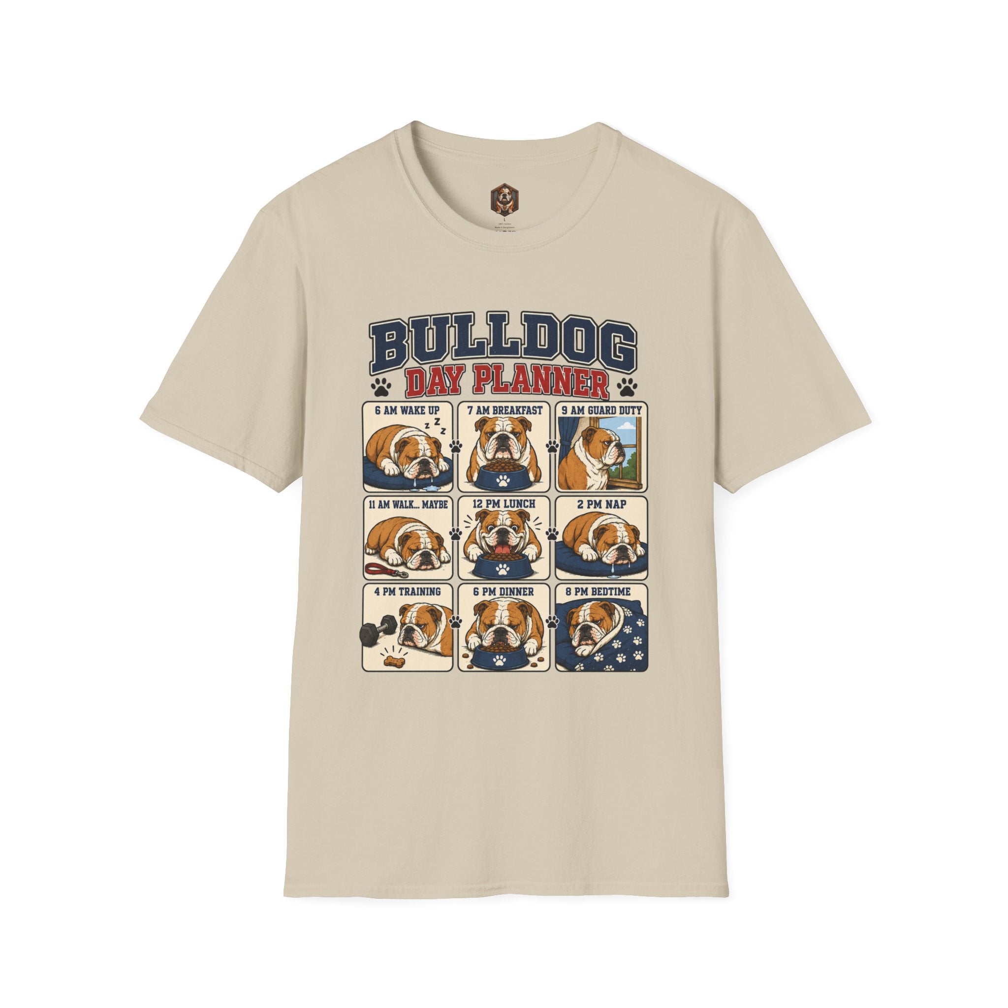 Bulldog Day Planner T-shirt