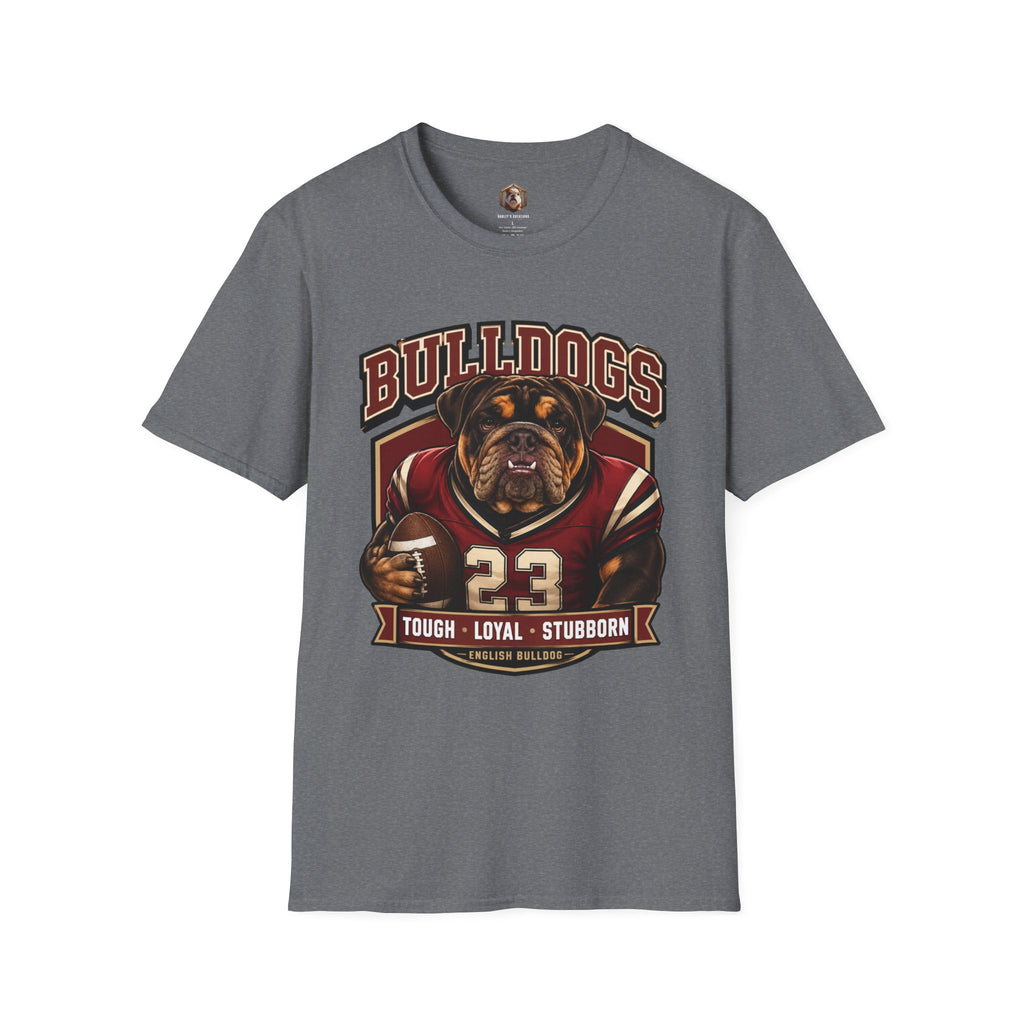 Bulldog Football Player T-Shirt