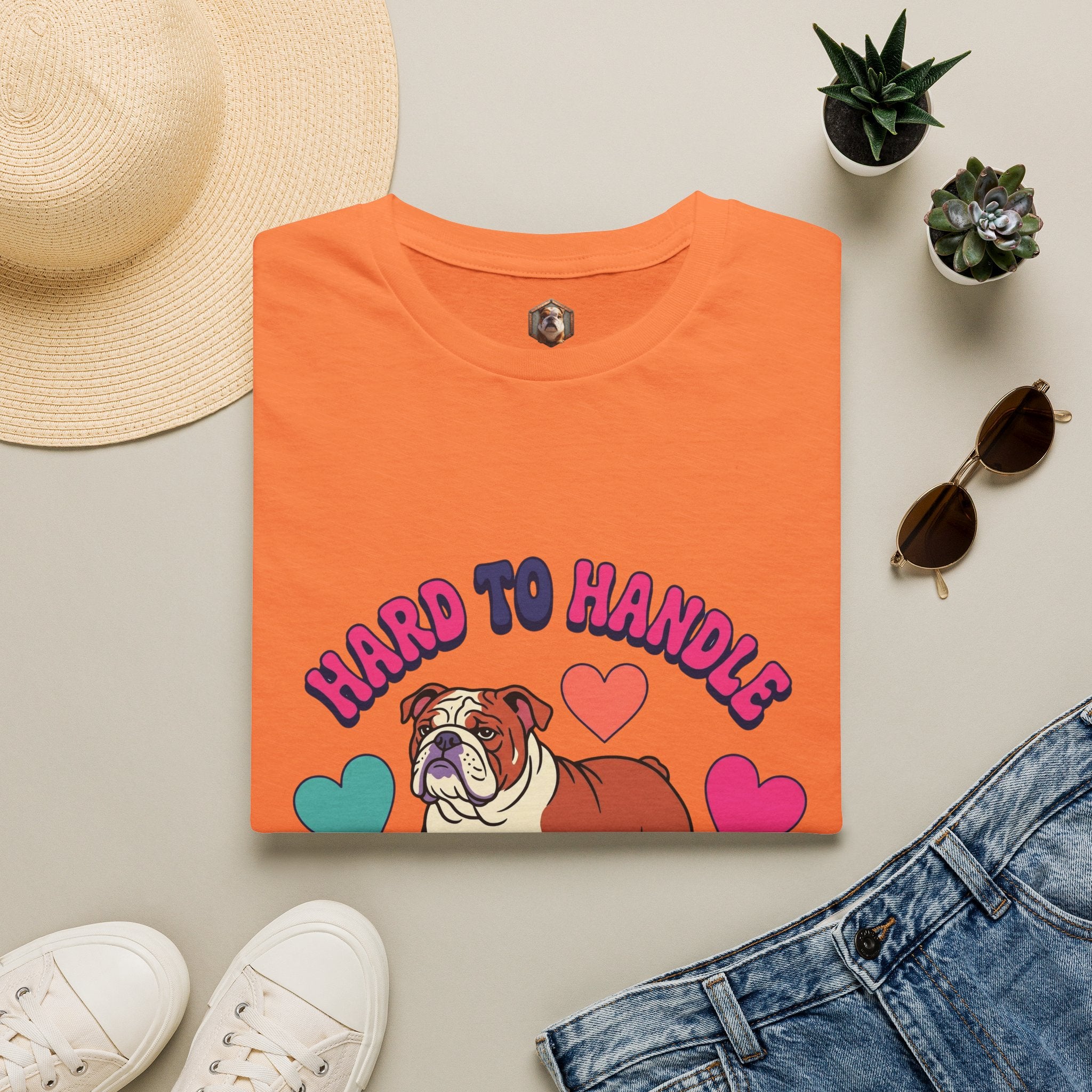 Bulldog "Hard to Handle, Easy to Love" T-Shirt