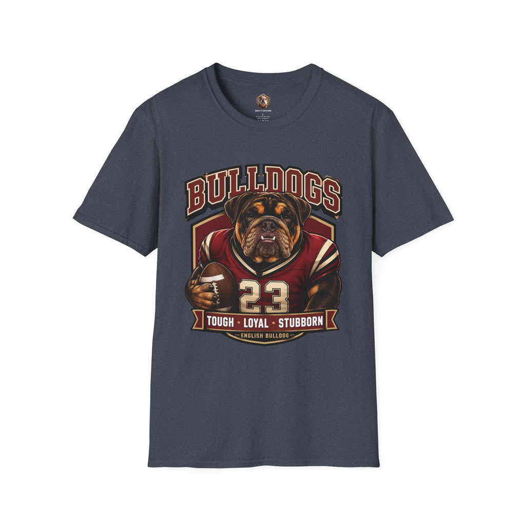 Bulldog Football Player T-Shirt