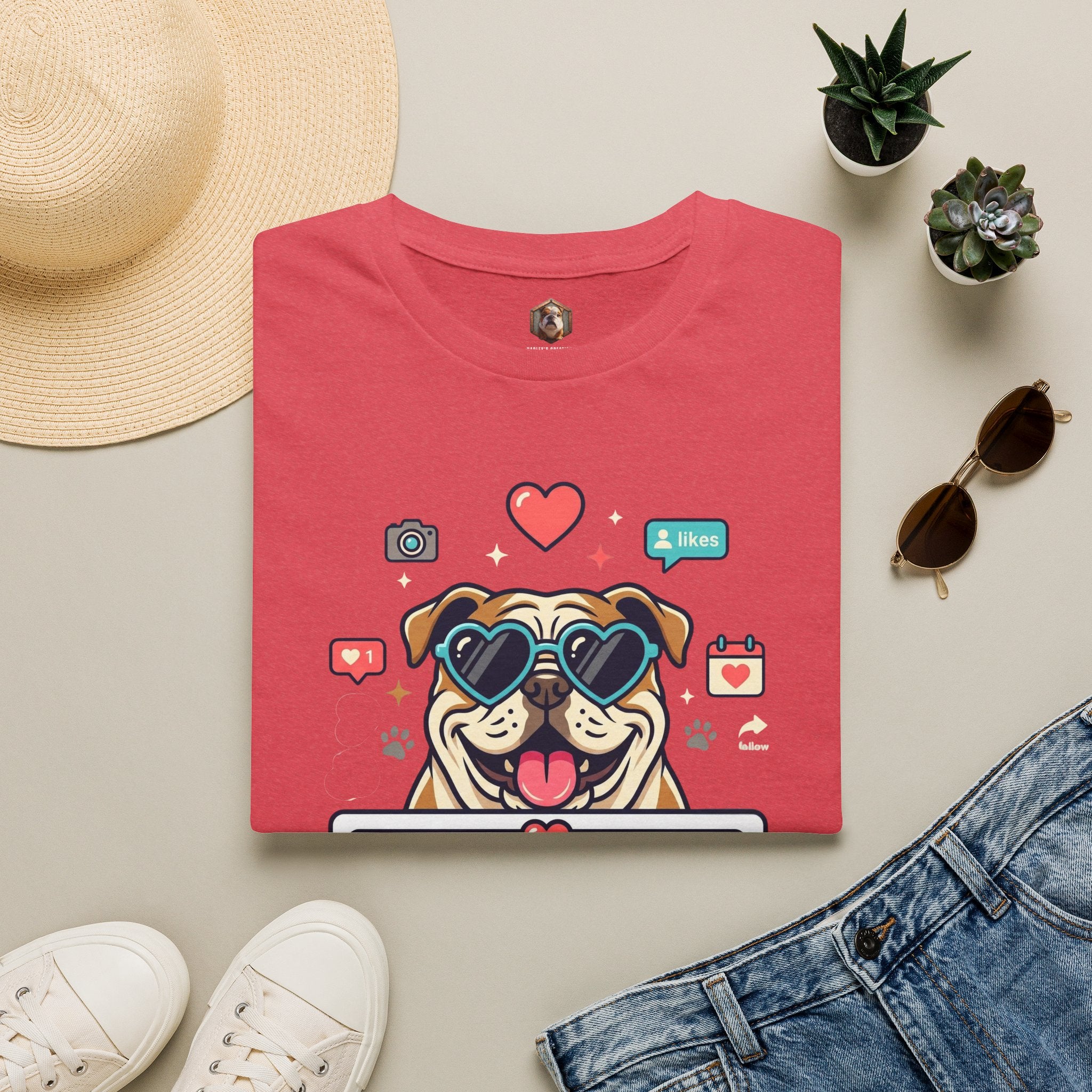 Slide to Accept Bulldog Kisses T-shirt