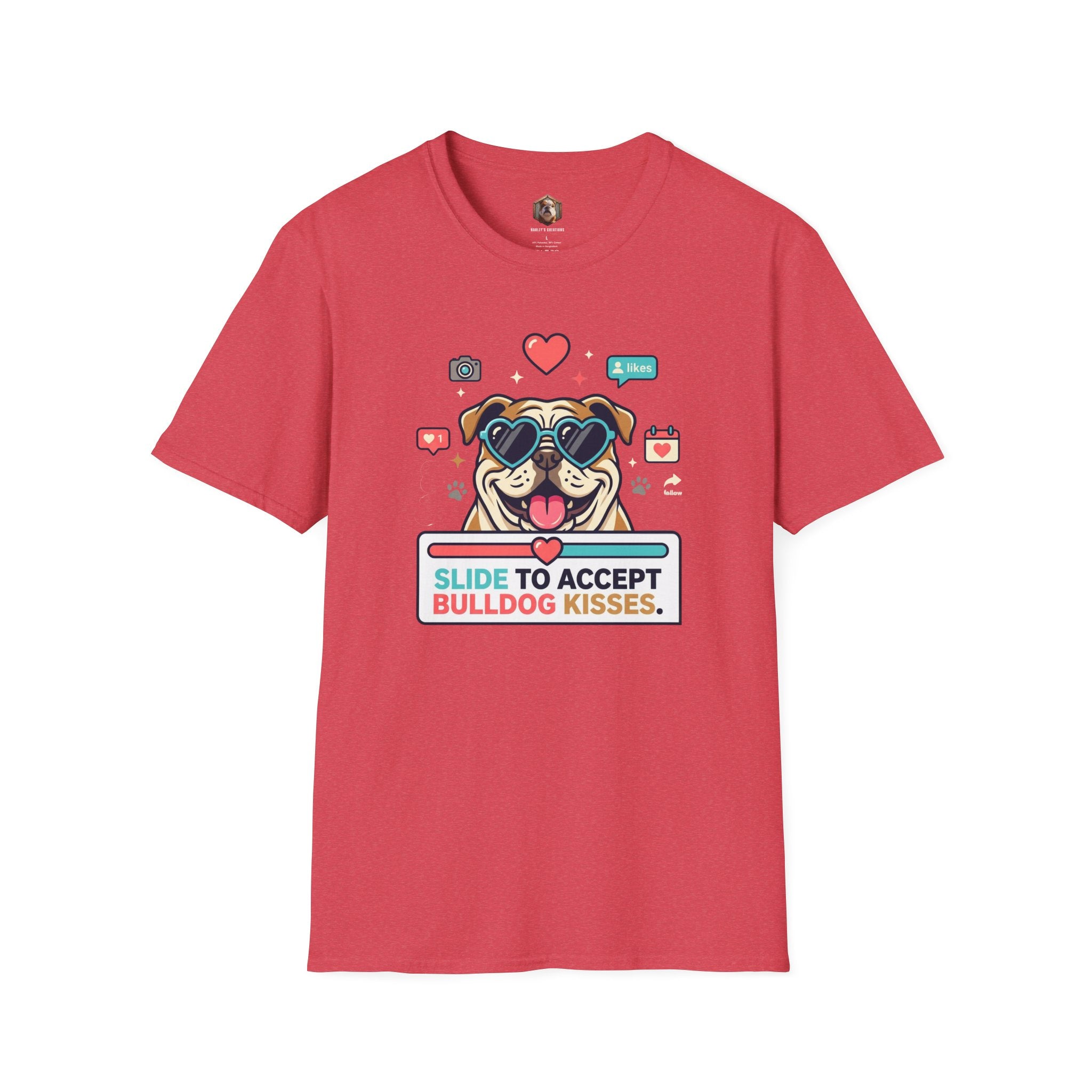 Slide to Accept Bulldog Kisses T-shirt