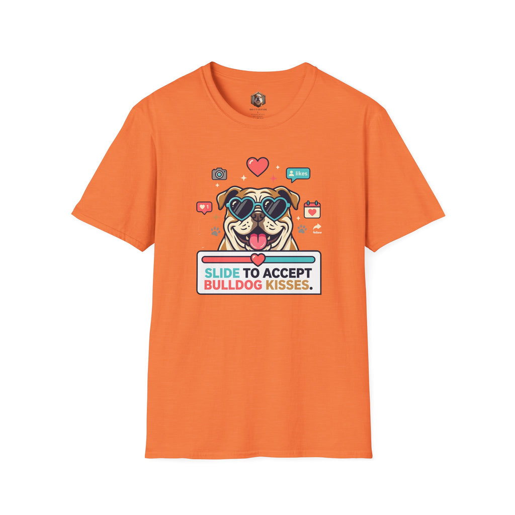 Slide to Accept Bulldog Kisses T-shirt