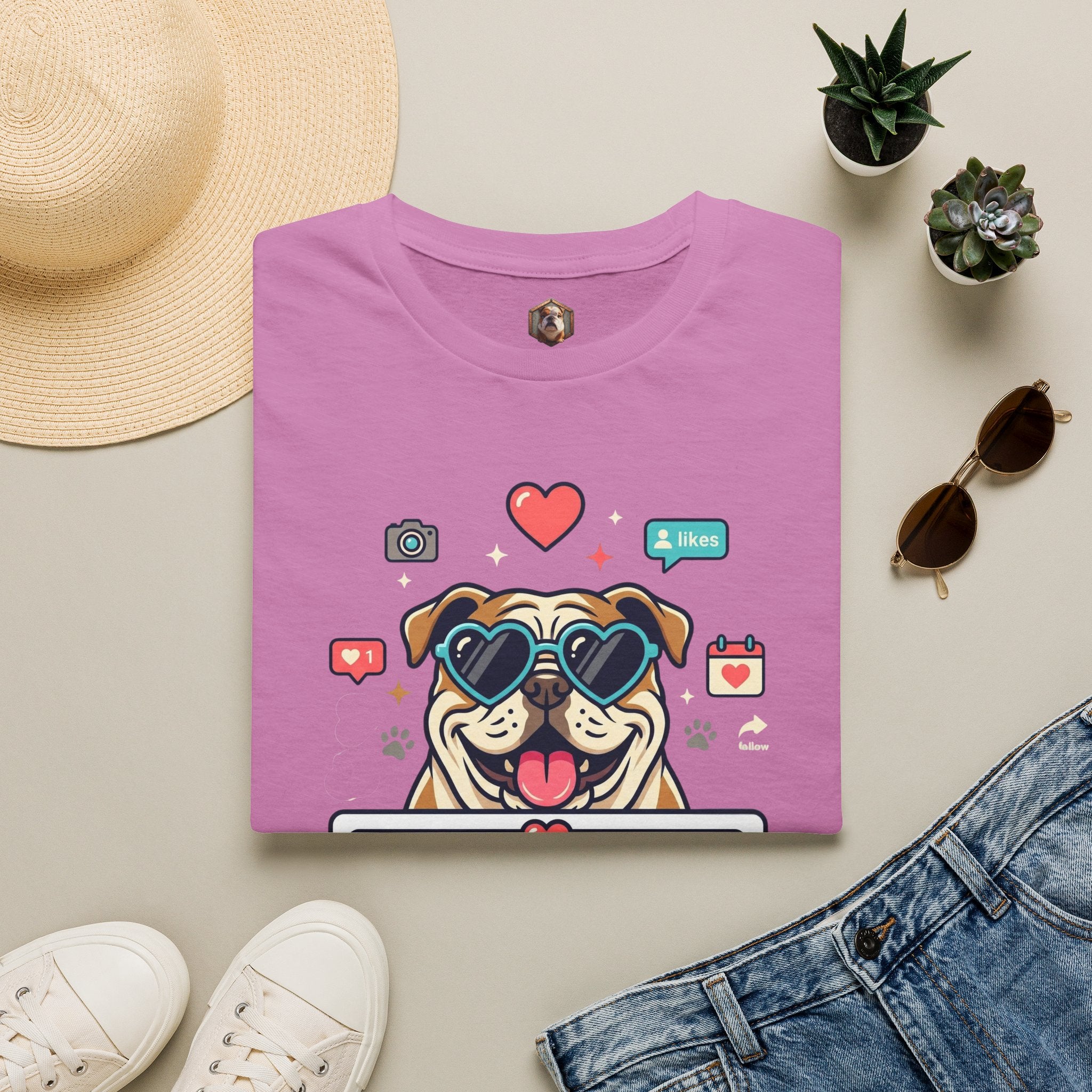 Slide to Accept Bulldog Kisses T-shirt