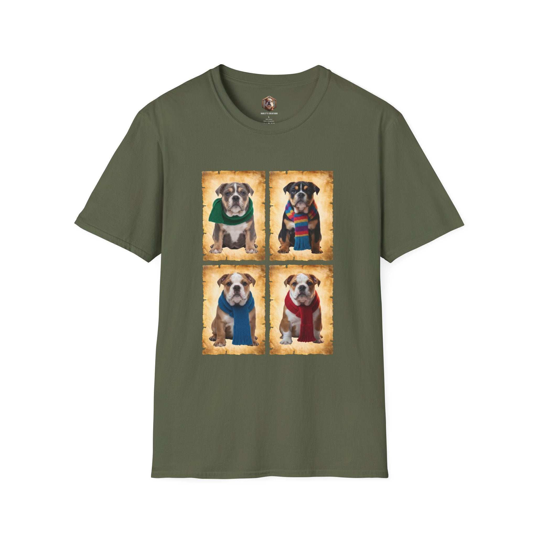 Four Bulldog Puppies T-Shirt
