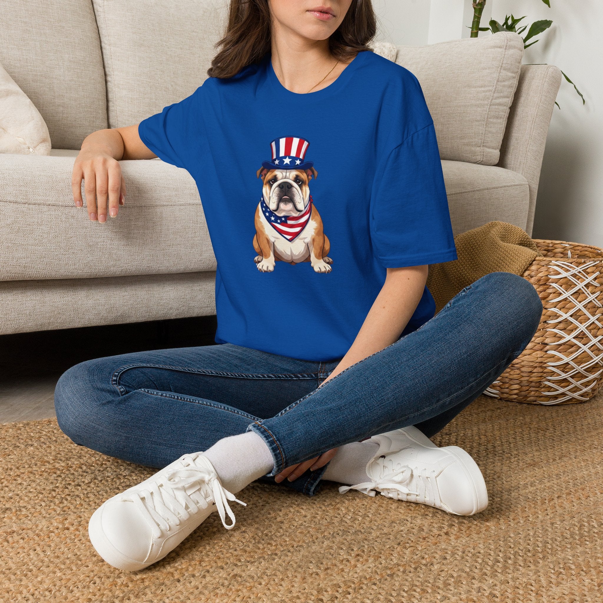 Patriotic Bulldog T-Shirt