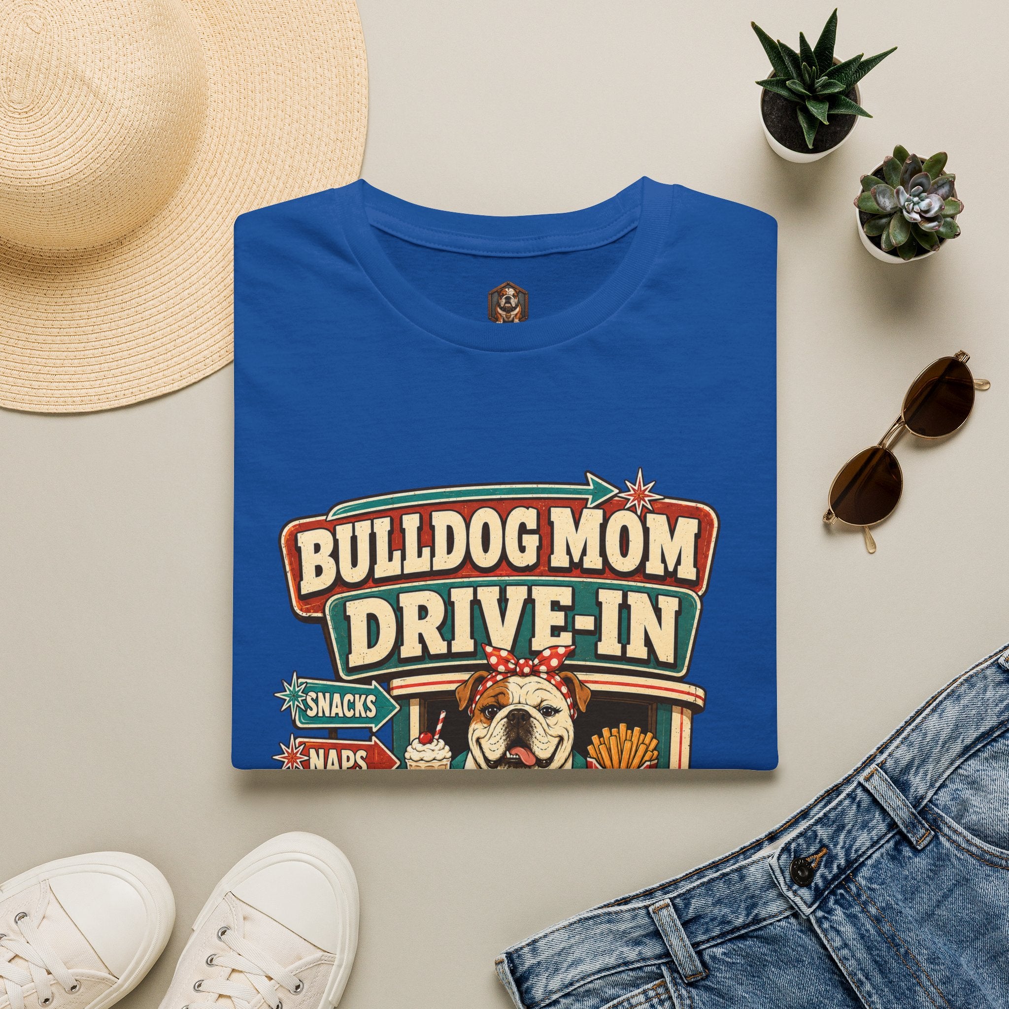 Bulldog Mom Drive-In T-Shirt