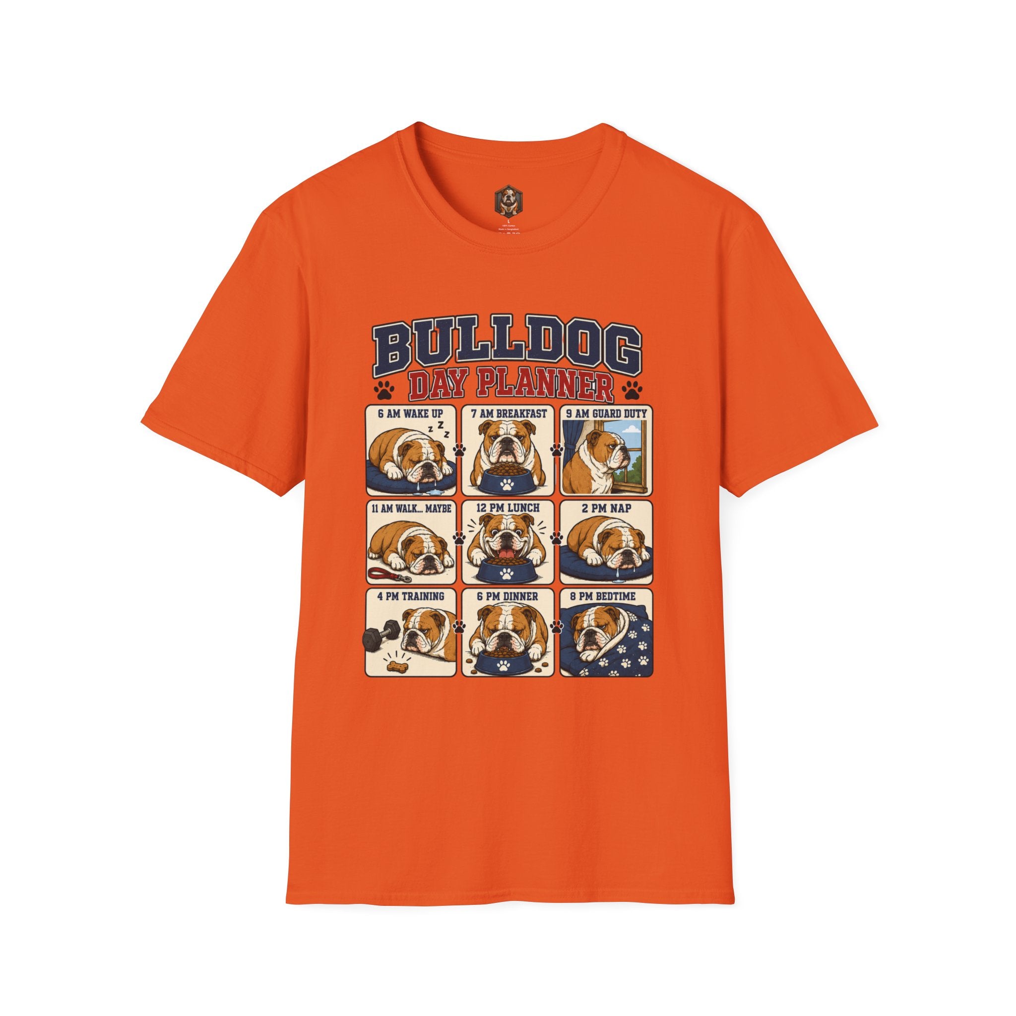 Bulldog Day Planner T-shirt