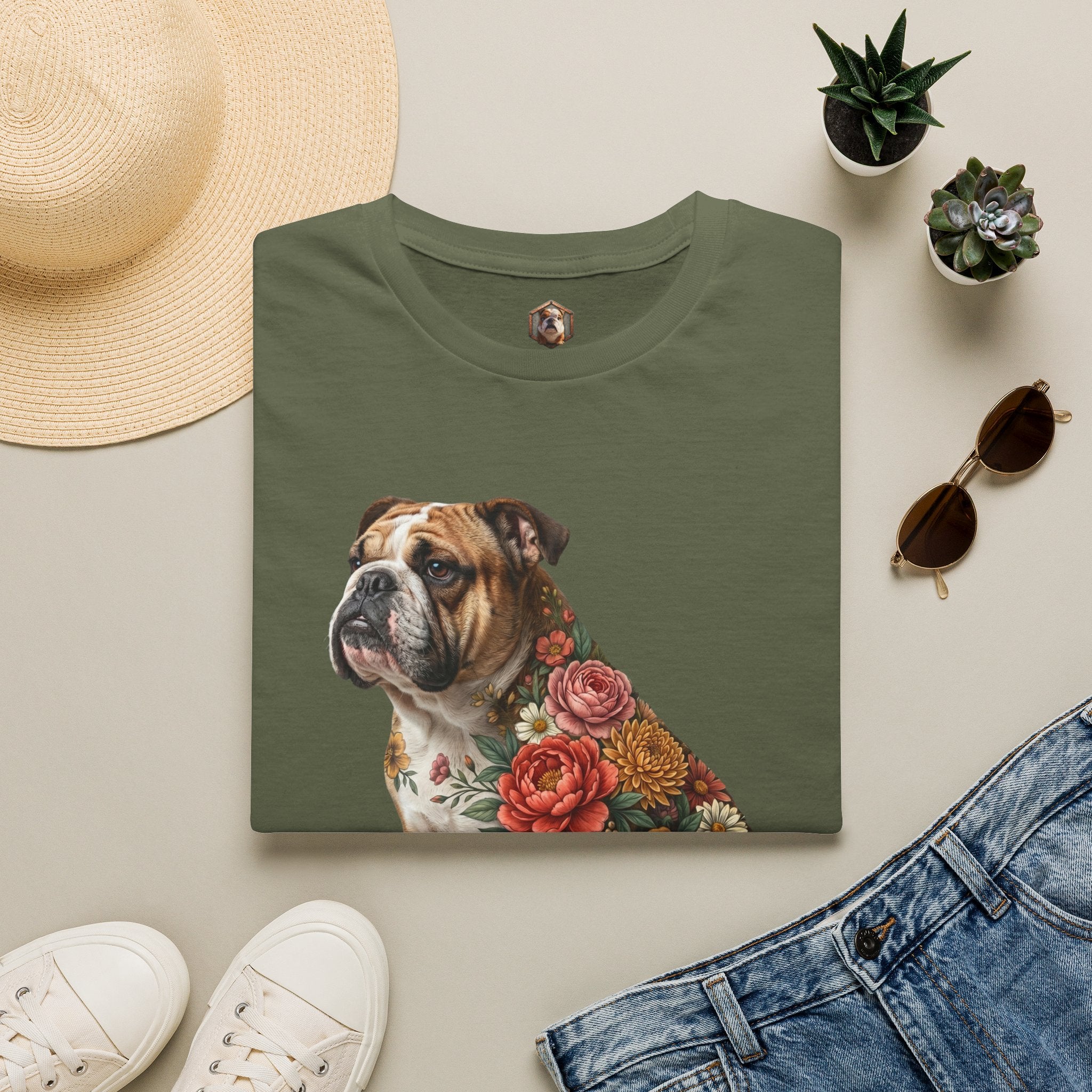 flower dog T-Shirt