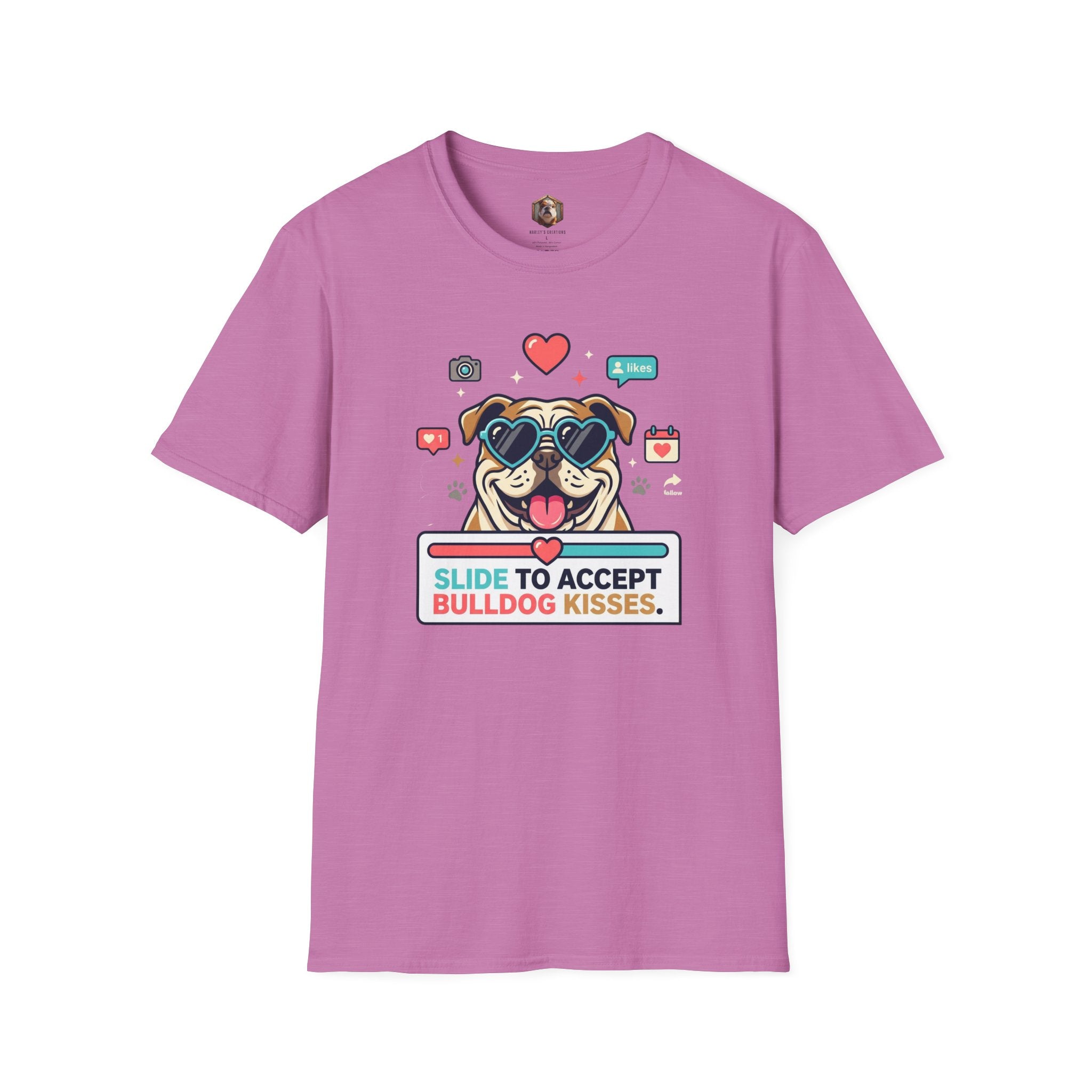 Slide to Accept Bulldog Kisses T-shirt