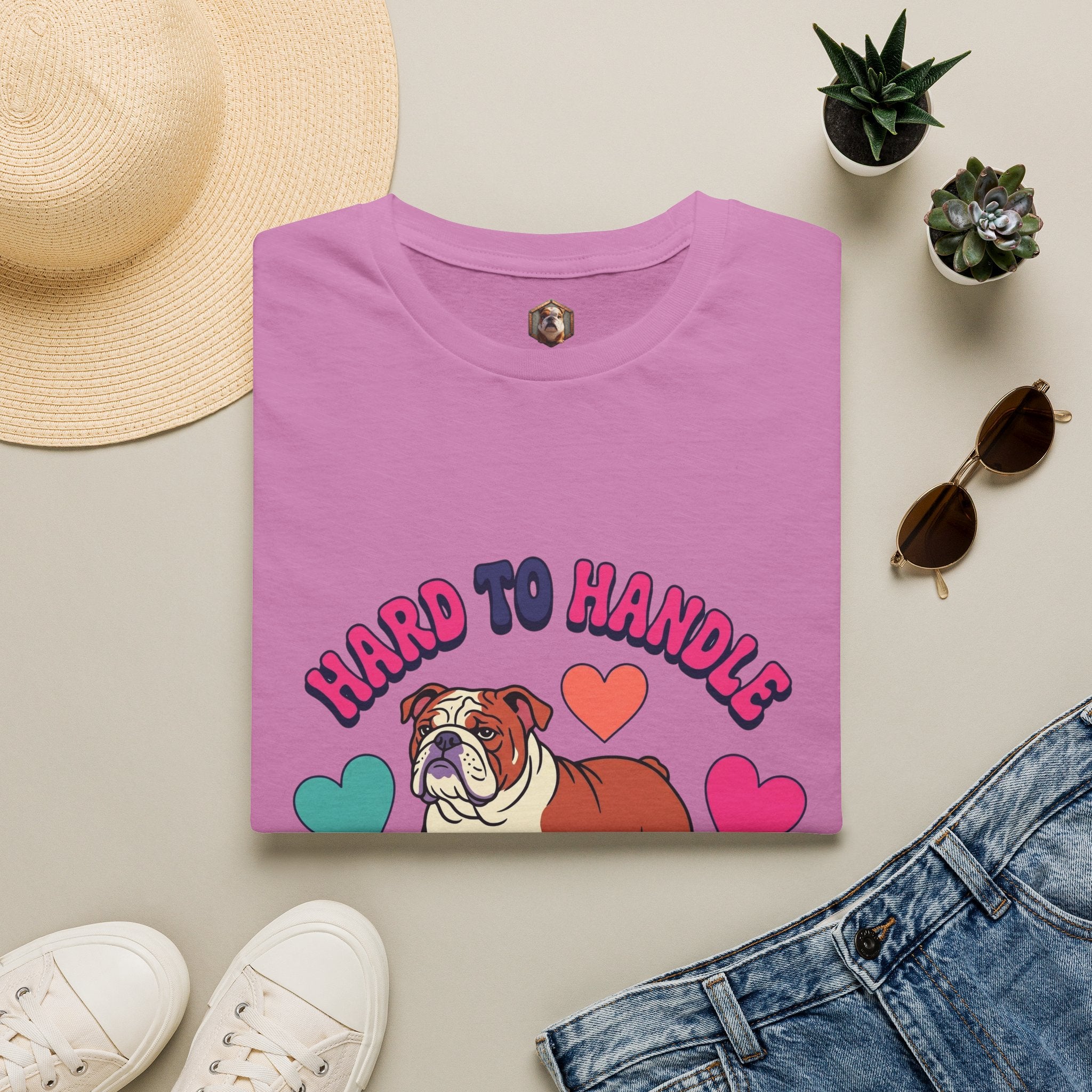 Bulldog "Hard to Handle, Easy to Love" T-Shirt