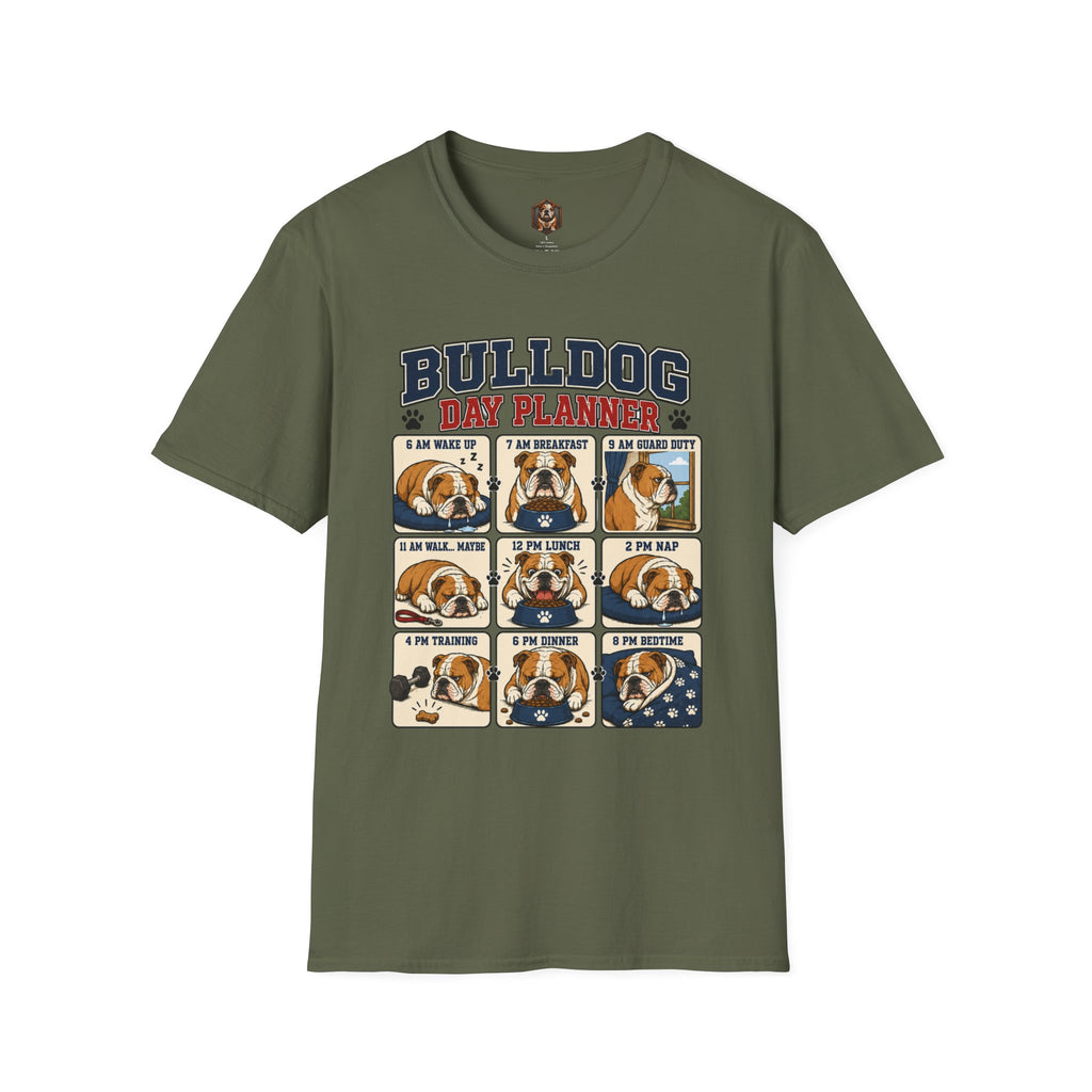 Bulldog Day Planner T-shirt