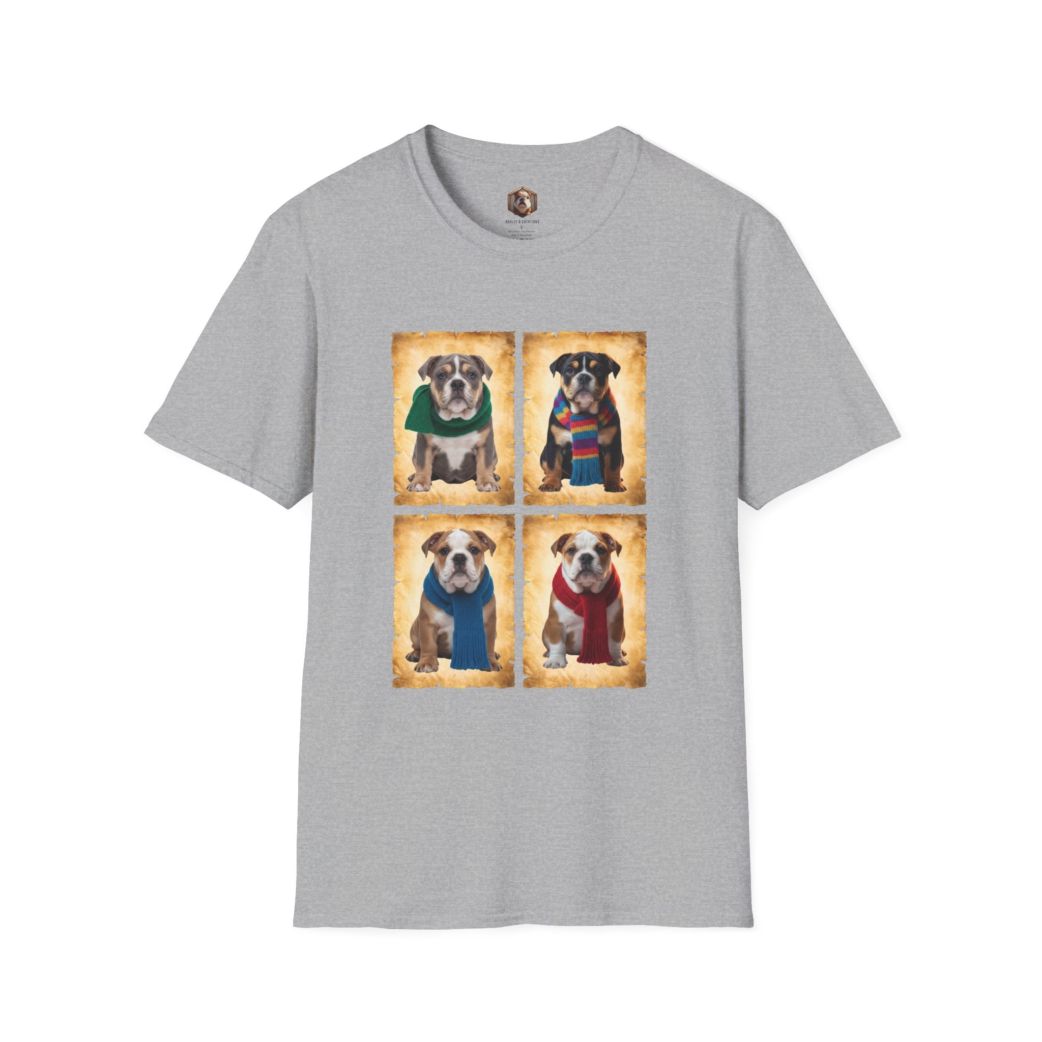 Four Bulldog Puppies T-Shirt