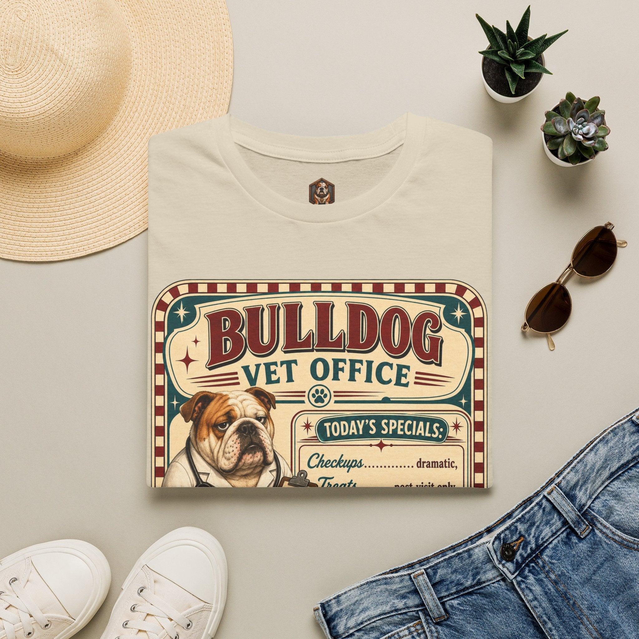 Bulldog Vet Office T-Shirt