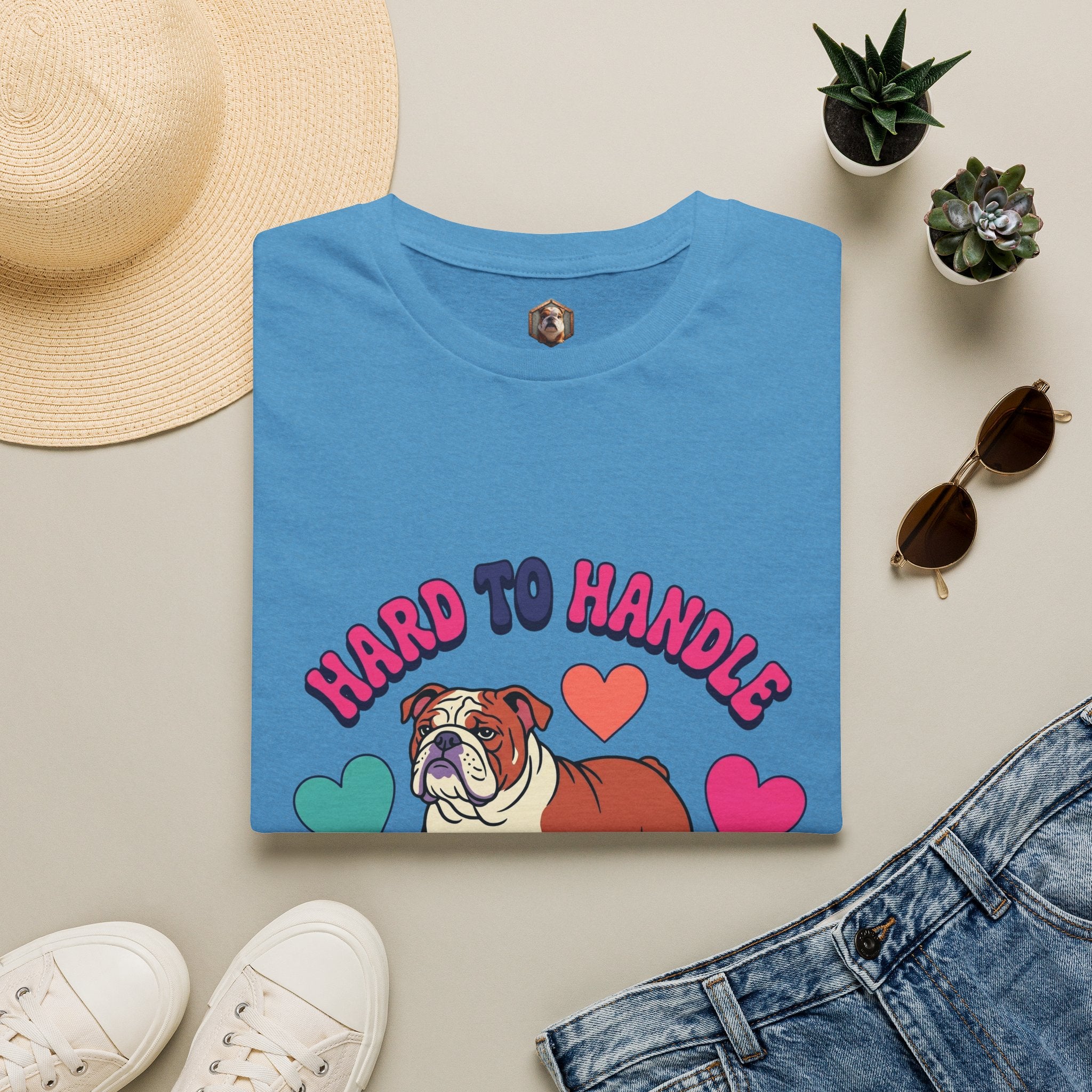 Bulldog "Hard to Handle, Easy to Love" T-Shirt