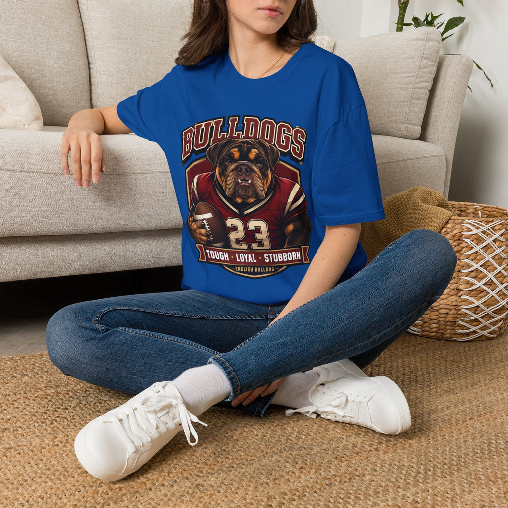 Bulldog Football Player T-Shirt