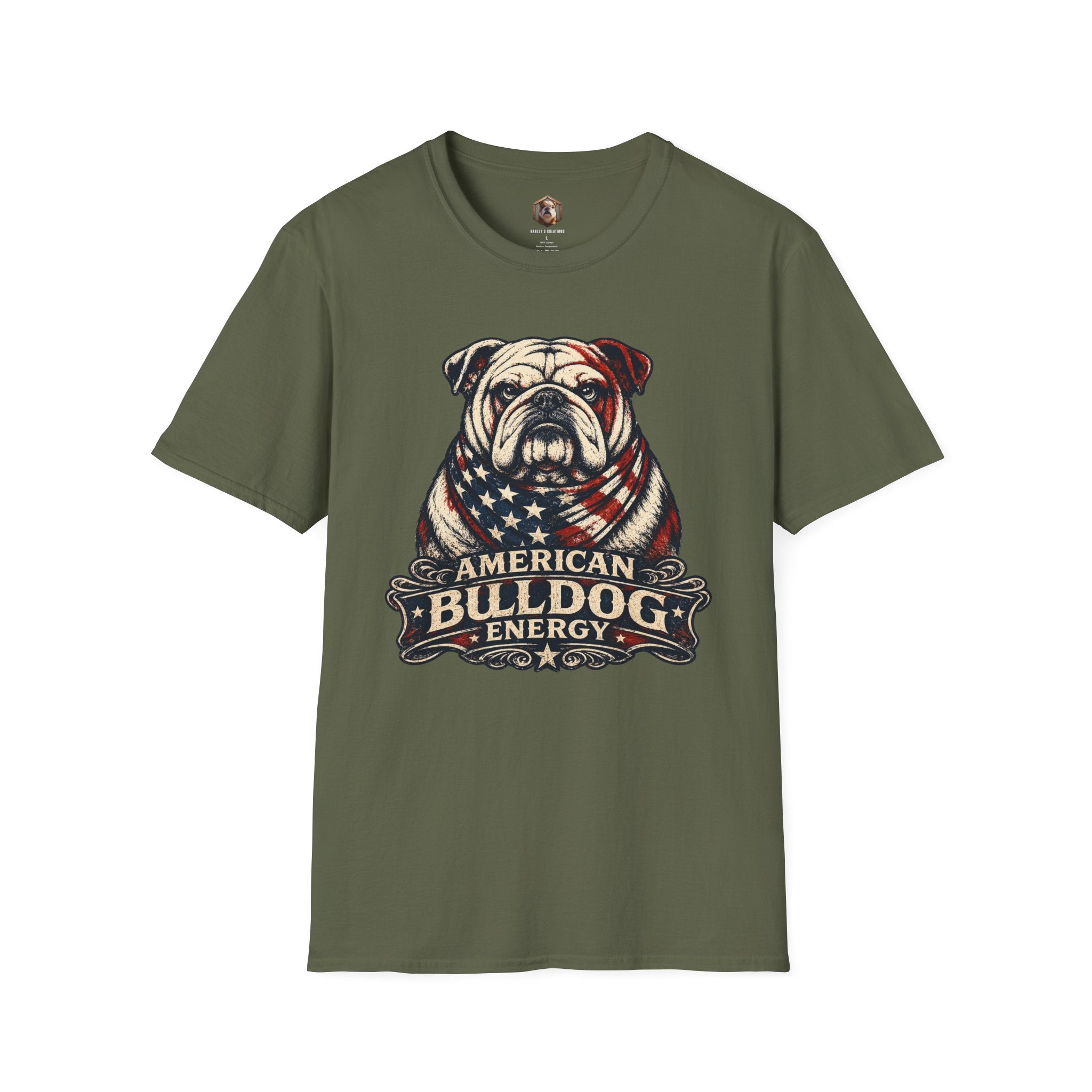 Patriotic Bulldog T-Shirt
