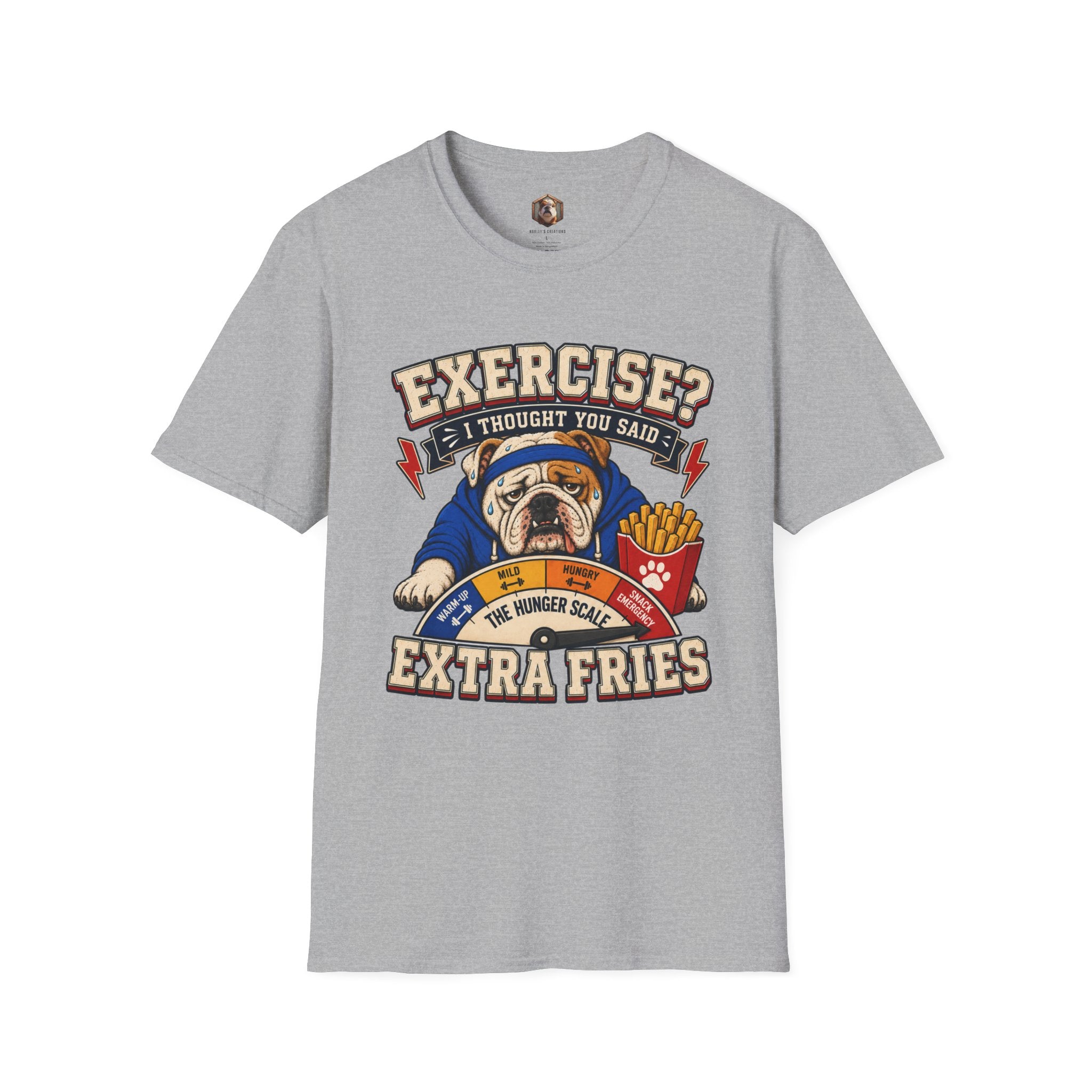 Exercise? I thought you said extra fries