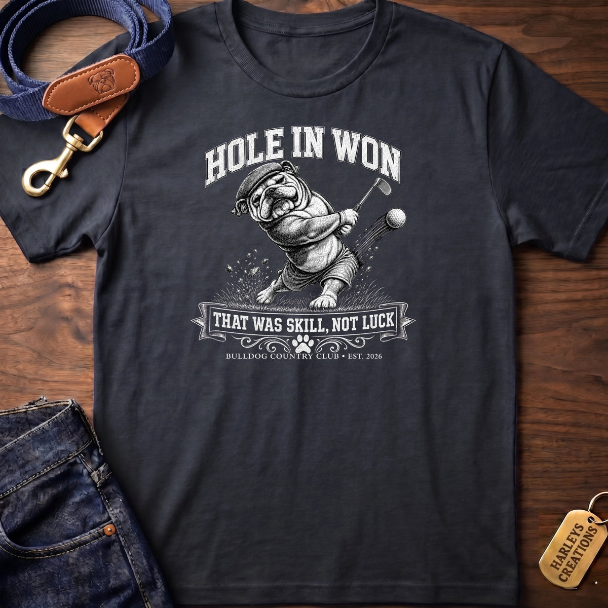 Hole In Won BW T-Shirt