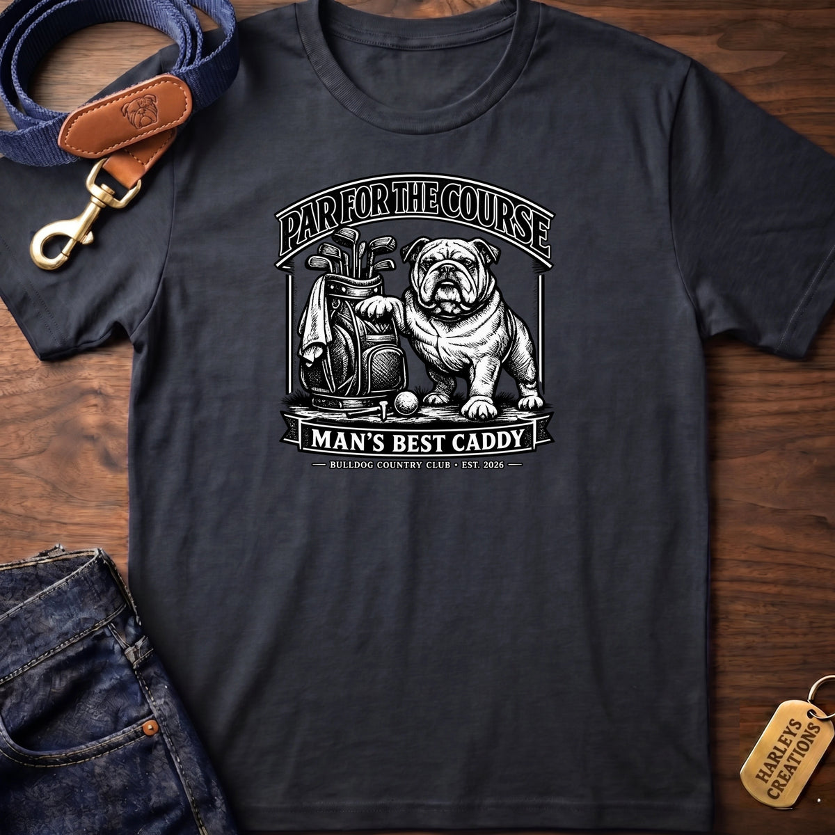 Par for the Course BW T-Shirt
