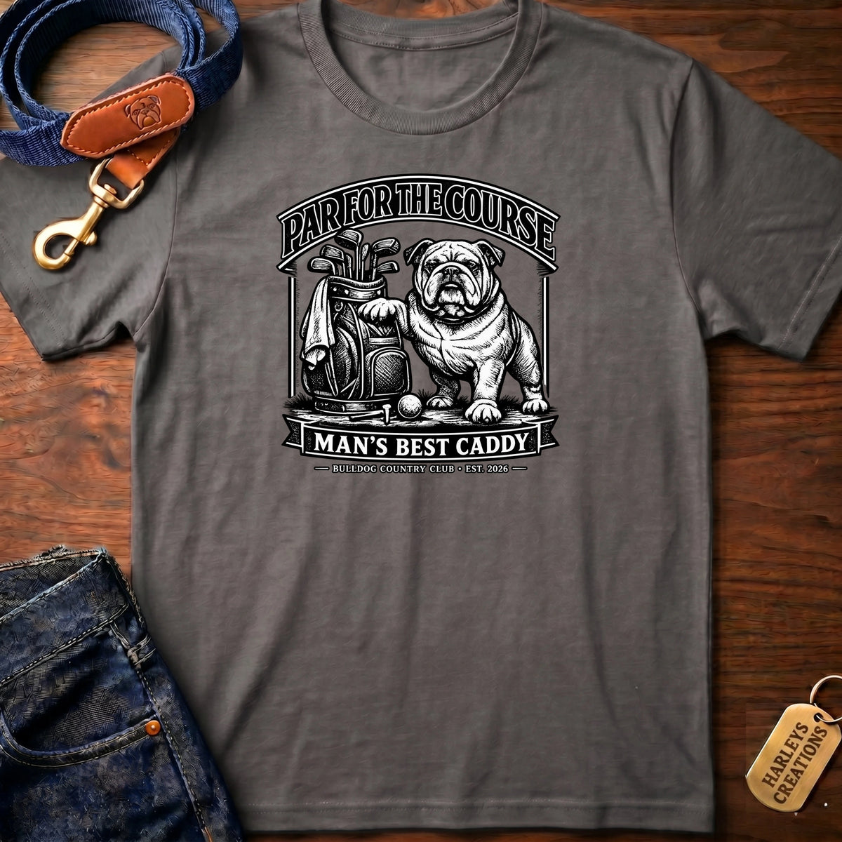 Par for the Course BW T-Shirt