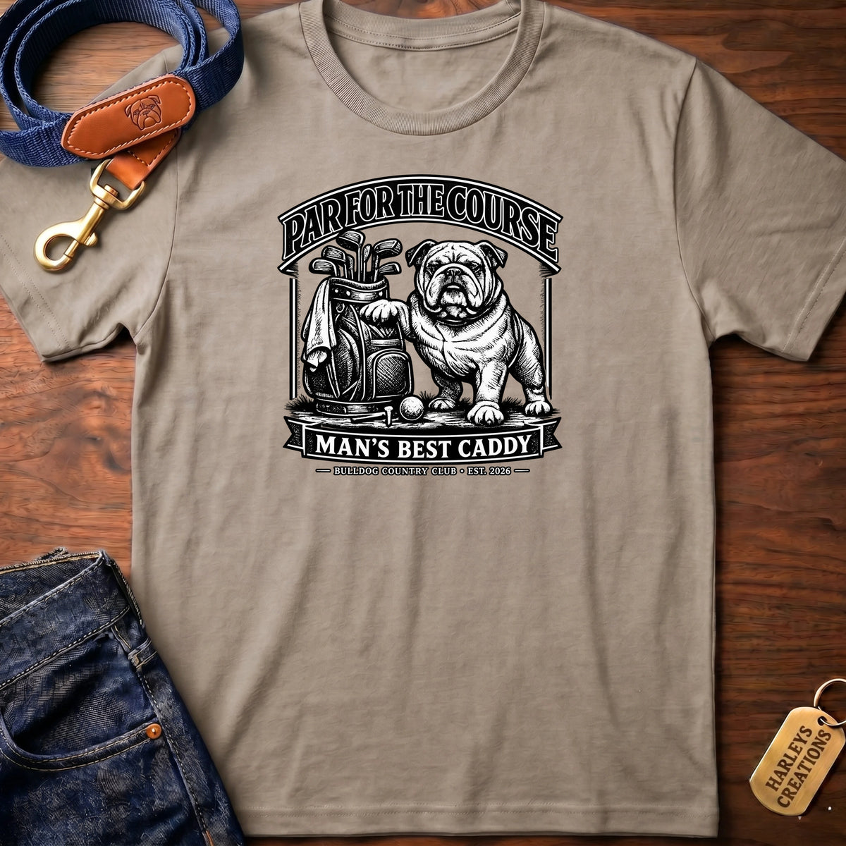 Par for the Course BW T-Shirt