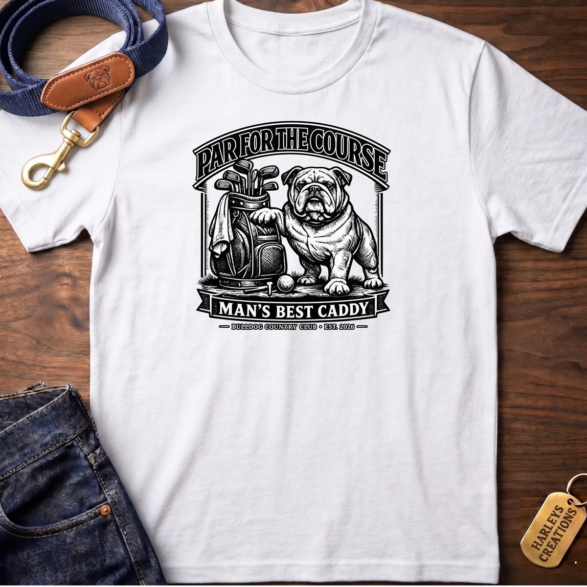 Par for the Course BW T-Shirt